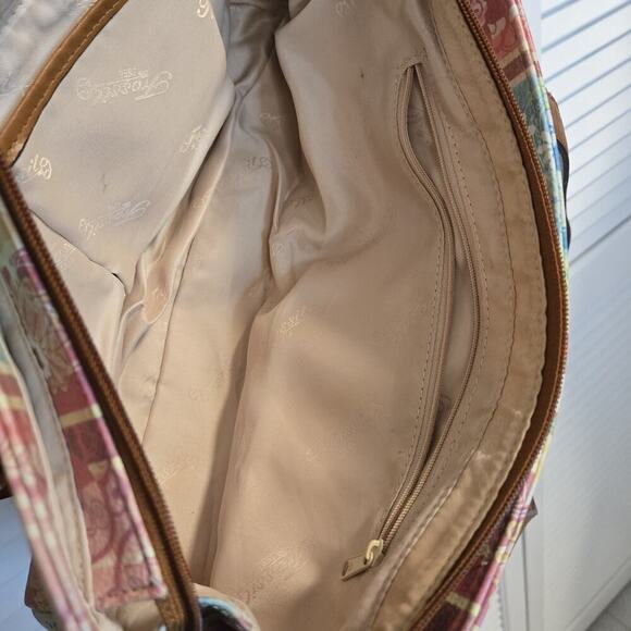 Y2K FOSSIL Rainbow Floral Paisley Shoulder Bag Womens Boho Coronado Vtg Purse - Picture 10 of 10